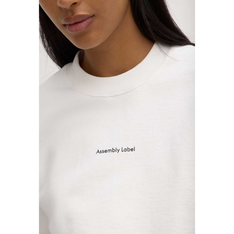 Assembly Label Womens Atelier Logo Fleece Antique White image number 2